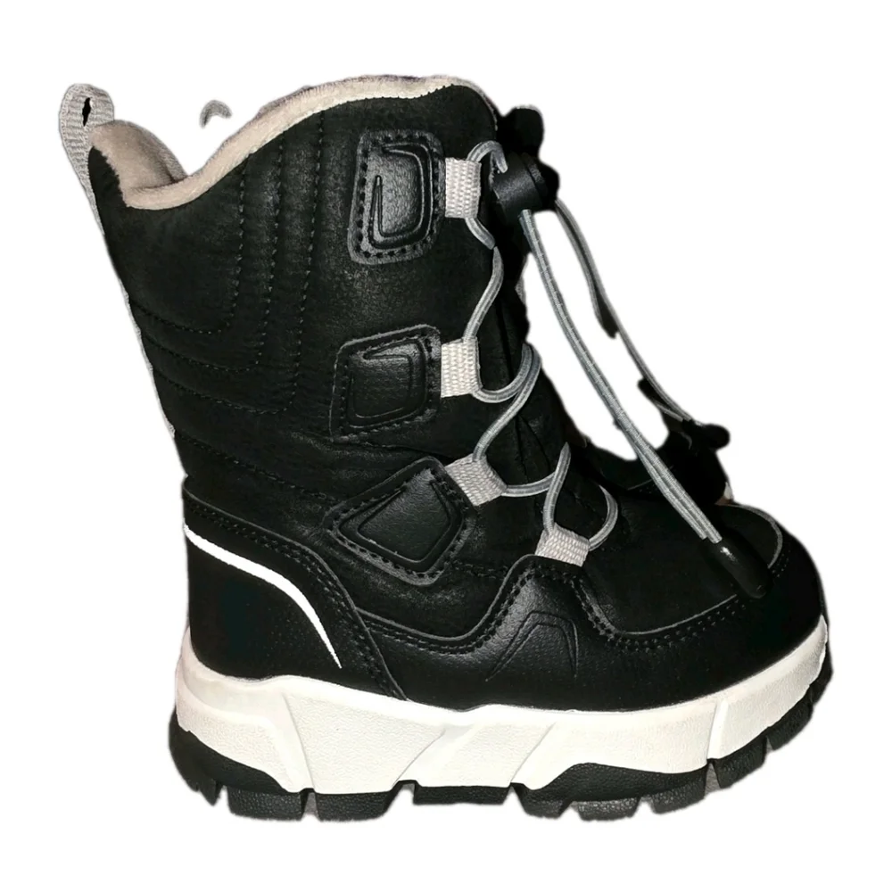 NWOT HOBIBEAR Black Snow Boots For Toddler Size 10